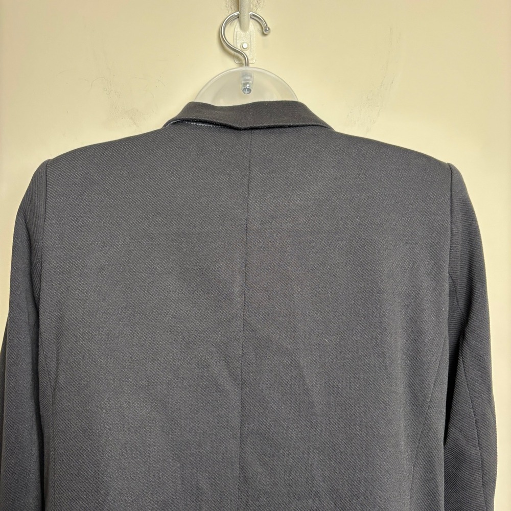 LOFT Petites Black Gold Buttons Double Breasted Tailored Blazer Jacket Womens 8P - Picture 6 of 9